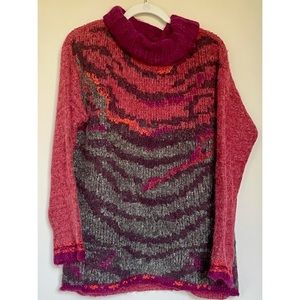 Cozy Purple and Grey Sweater